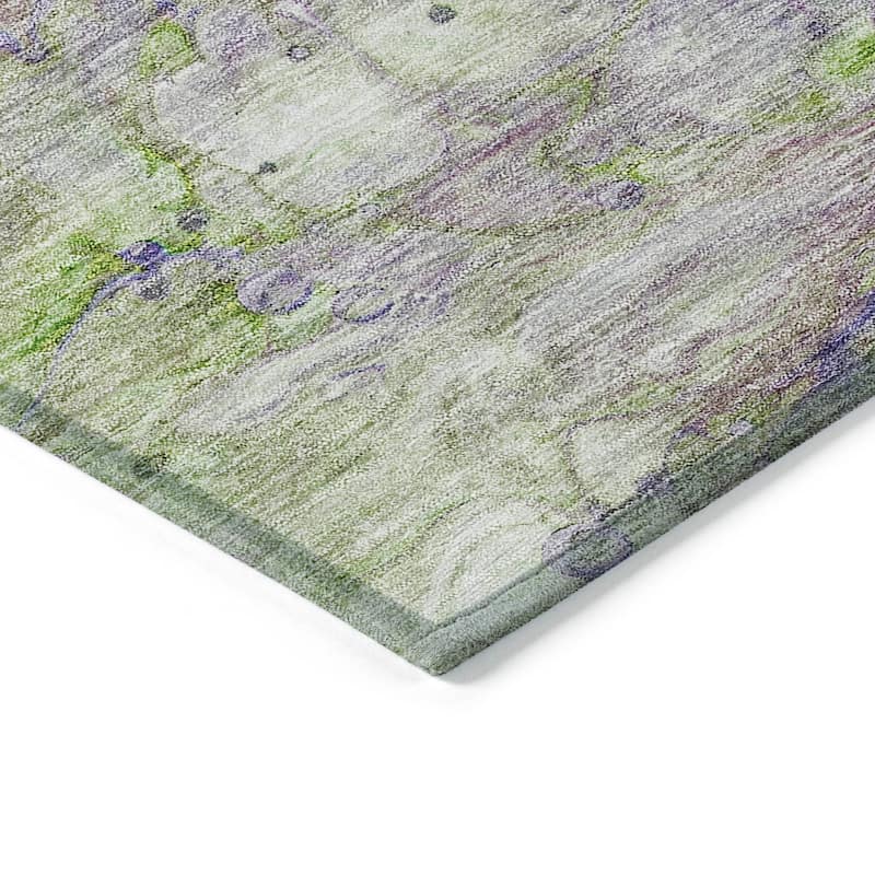 Machine Washable Indoor/ Outdoor Chantille Modern Abstract Rug