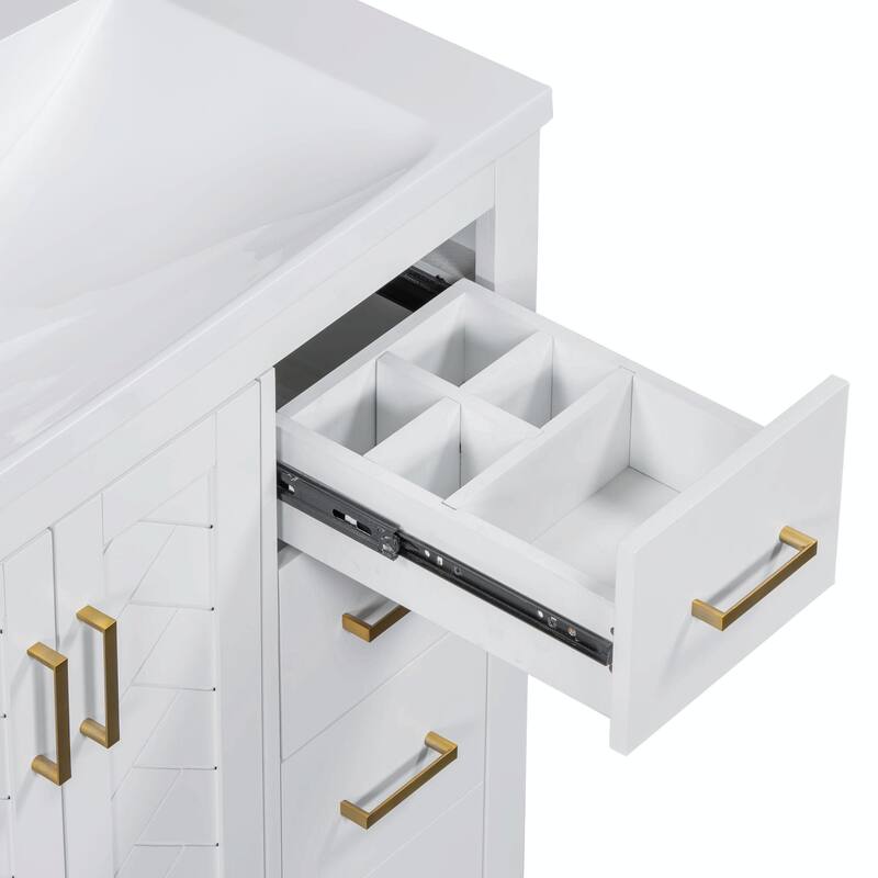 30'' Bathroom Vanity with Resin Sink