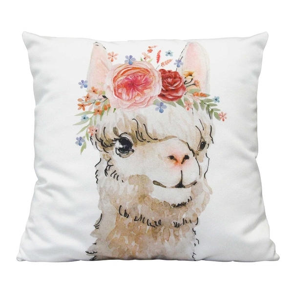 llama decorative pillow