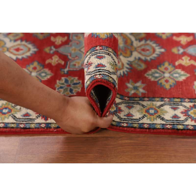 Kazak Oriental Runner Rug Hand-Knotted Wool Carpet - 2'2" x 6'0"