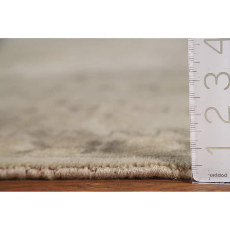 Oushak Area Rug Hand-Knotted Oriental Wool Carpet - 8'11"x 12'0"