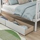 preview thumbnail 6 of 7, Twin over Full Pine Wood Bunk Bed with Staircase Storage and 2 Drawers, Convertible into 2 Beds
