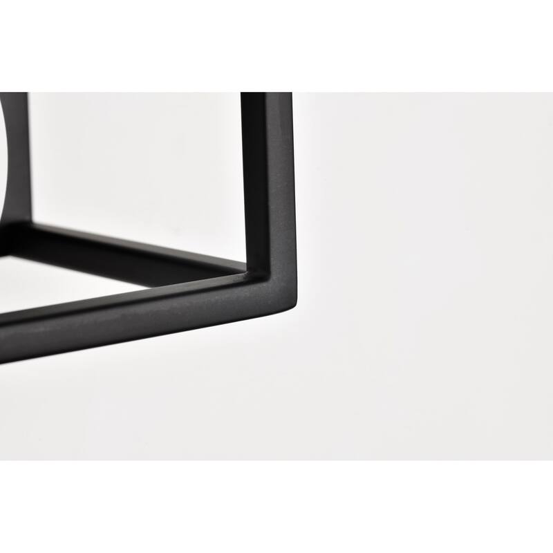 Jenkins 16 Inch 2 Light LED Vanity Matte Black with Frosted Glass