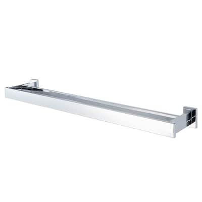 Edge Double Towel Rail Chrome