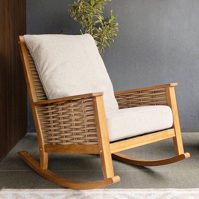 Cambridge Casual Camden 3-Piece Teak Outdoor Rocking Chair Set