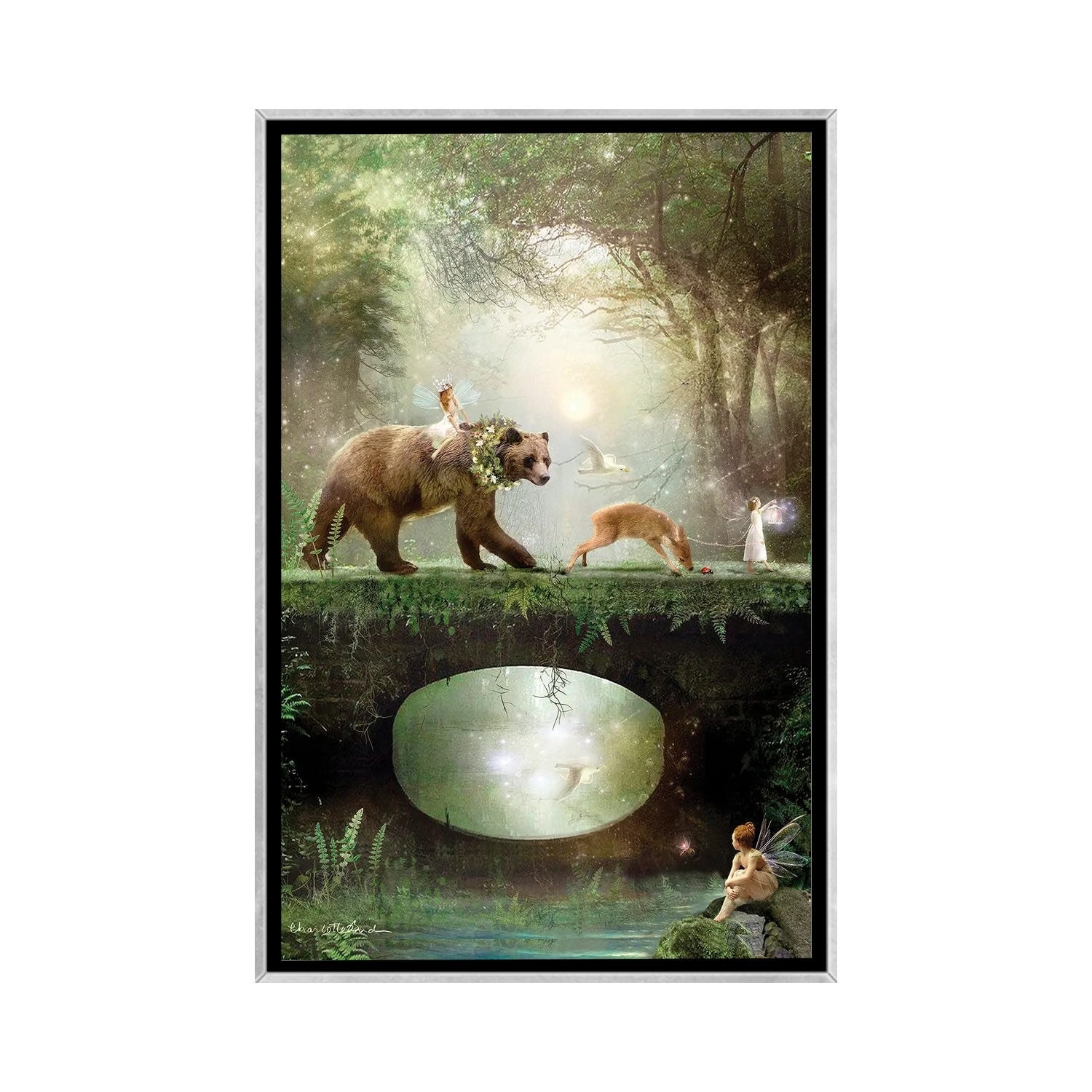 iCanvas "The Way Through The Woods" by Charlotte Bird Framed