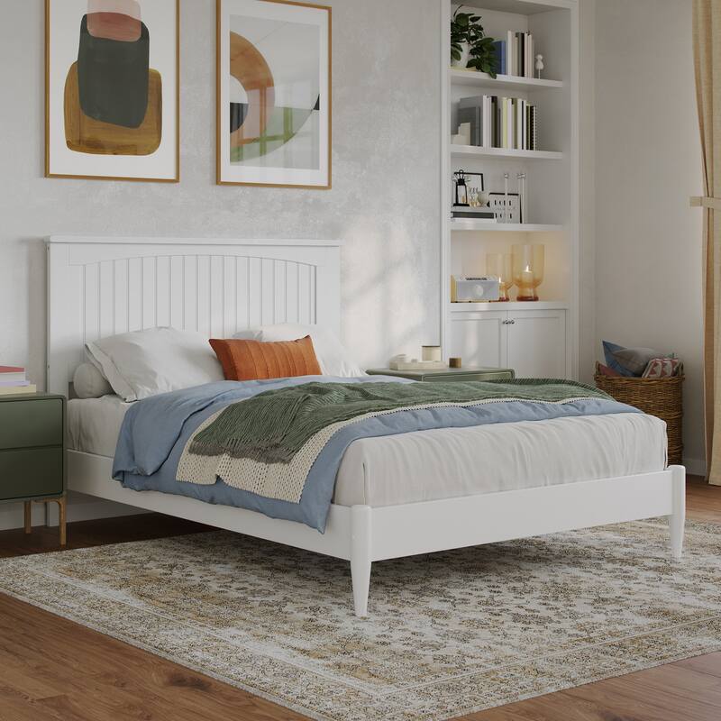 Naples Solid Wood Low Profile Platform Bed