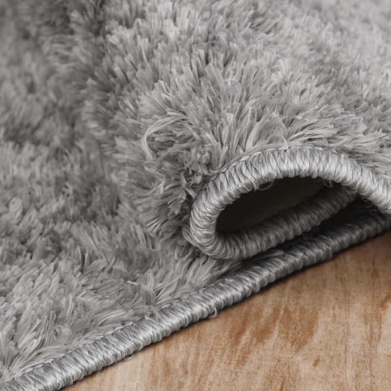 Superior California Shag Solid Plush Non-Slip Indoor Runner or Area Rug