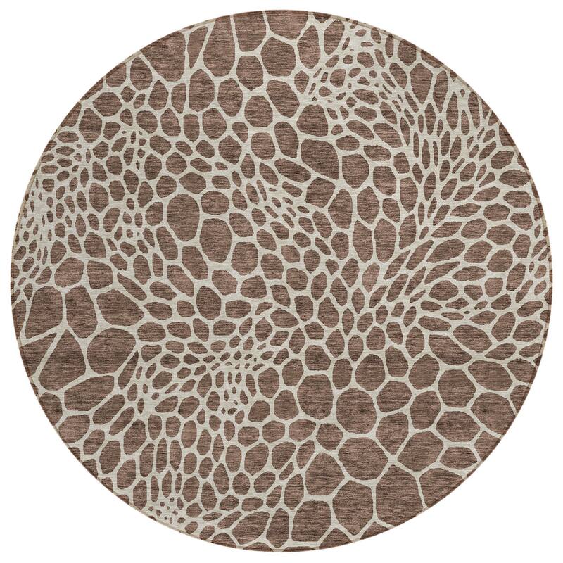 HomeRoots Geometric Transitional Rectangle Outdoor Rug