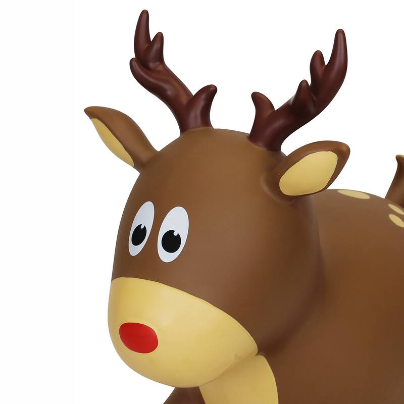 Toddler Boys and Girls Holiday Hopper Bounce Toy, Reindeer