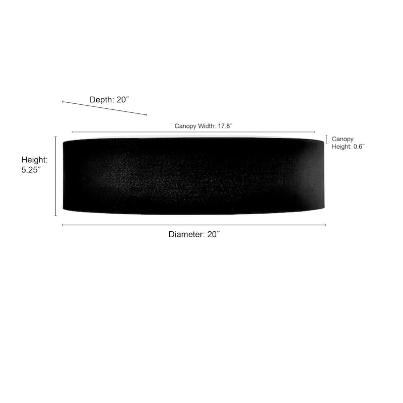 Millennium Lighting 4031 Rosata 20" Wide Flush Mount Drum Ceiling