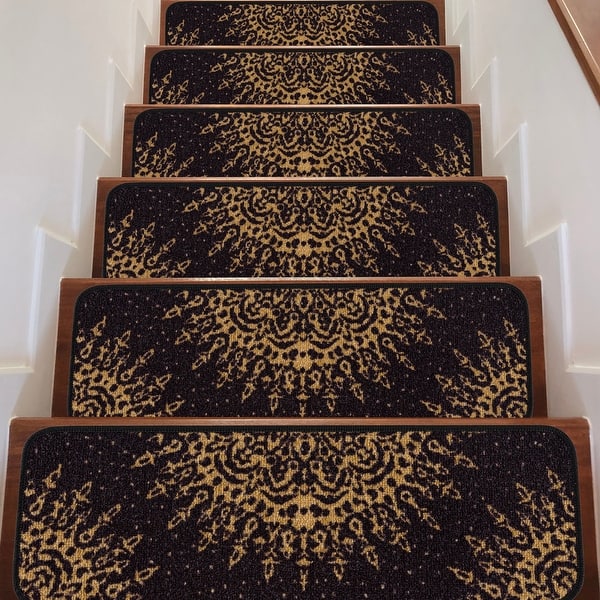 Indoor Non Slip Carpet Stair Treads 8.5/"x26/" Sets of 7 and 13
