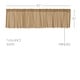 preview thumbnail 27 of 28, Tobacco Cloth Fringed Valance