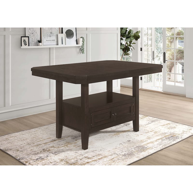 Prentiss 78-inch Extension Counter Dining Table Cappuccino