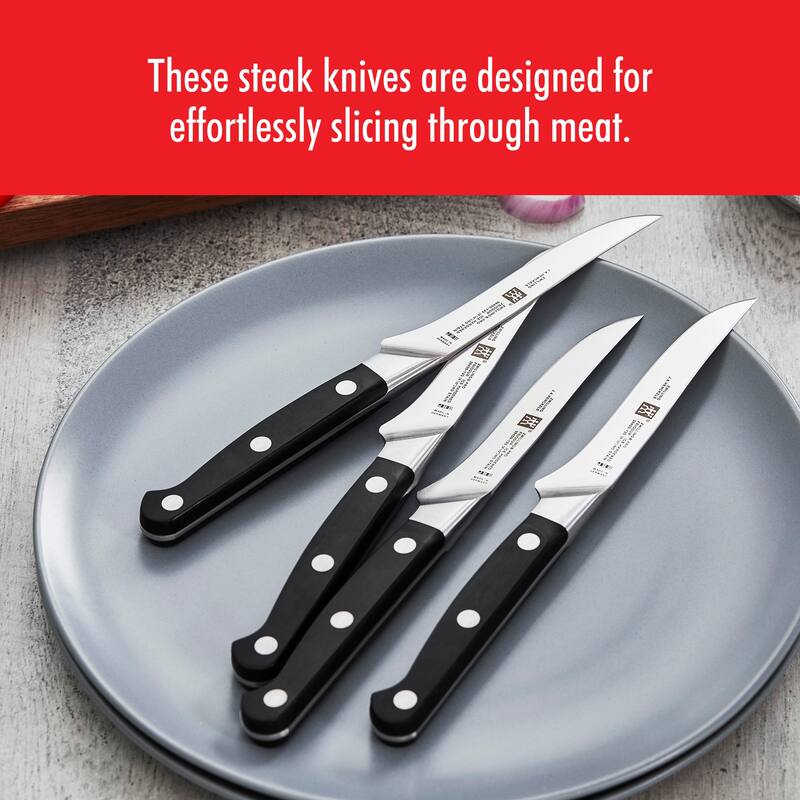 ZWILLING Pro 4.5-inch Steak Knife - Black/Stainless Steel