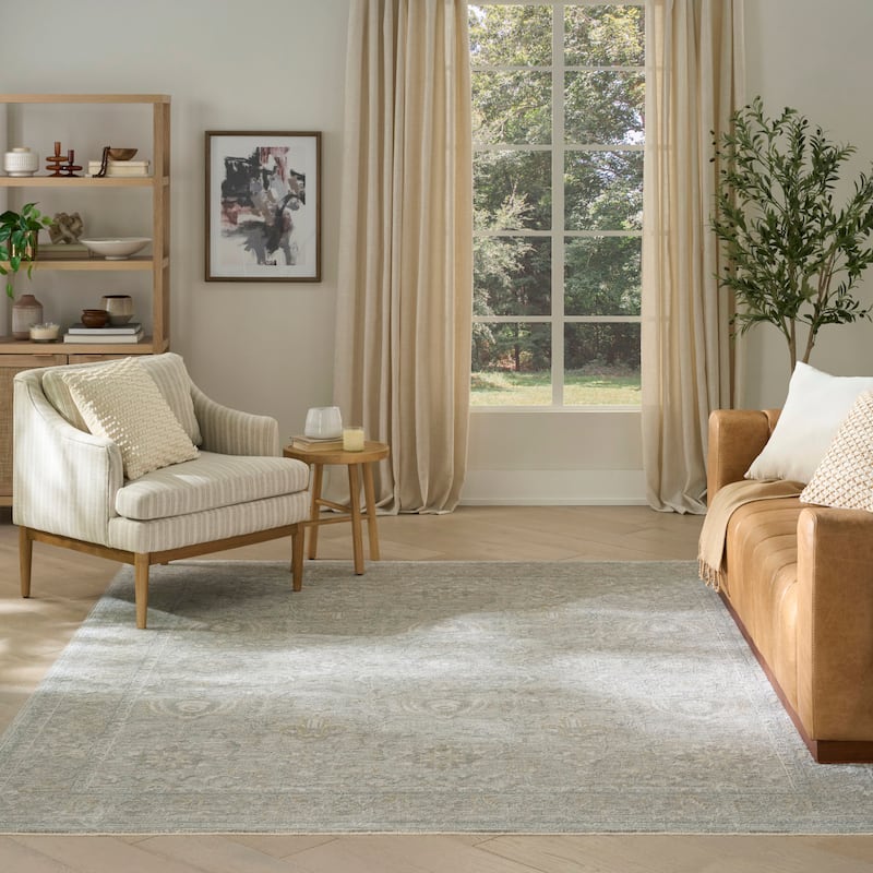 Nourison Enriched Indoor only Grey Persian Area Rug