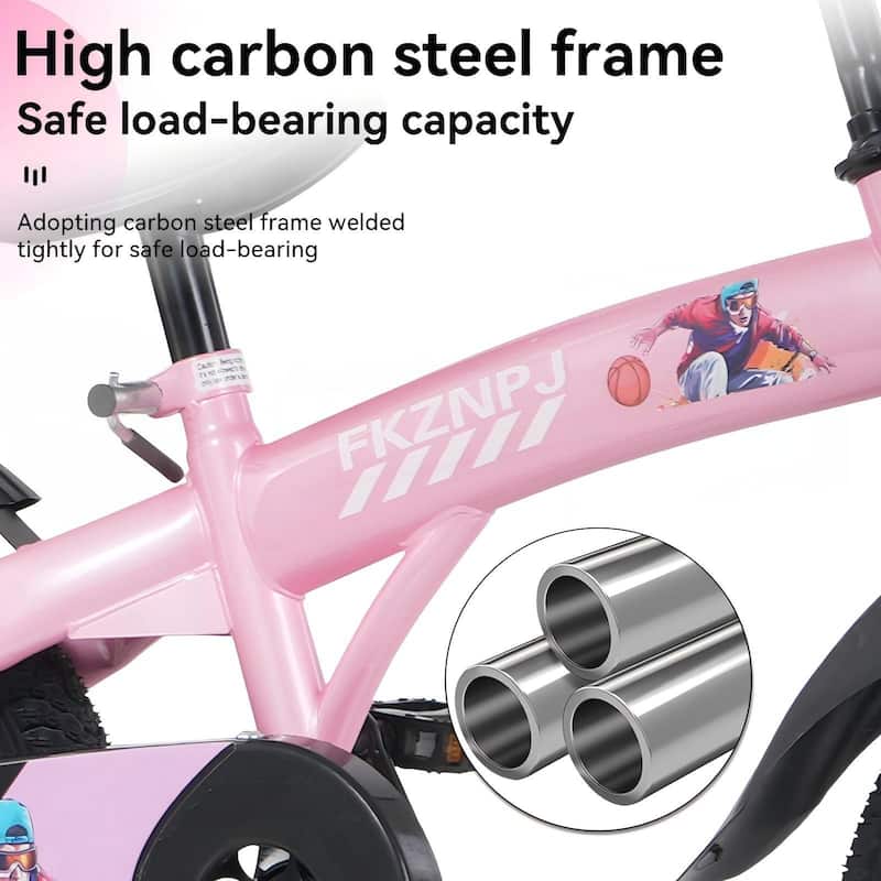 16 inch sporty kids bike with training wheels