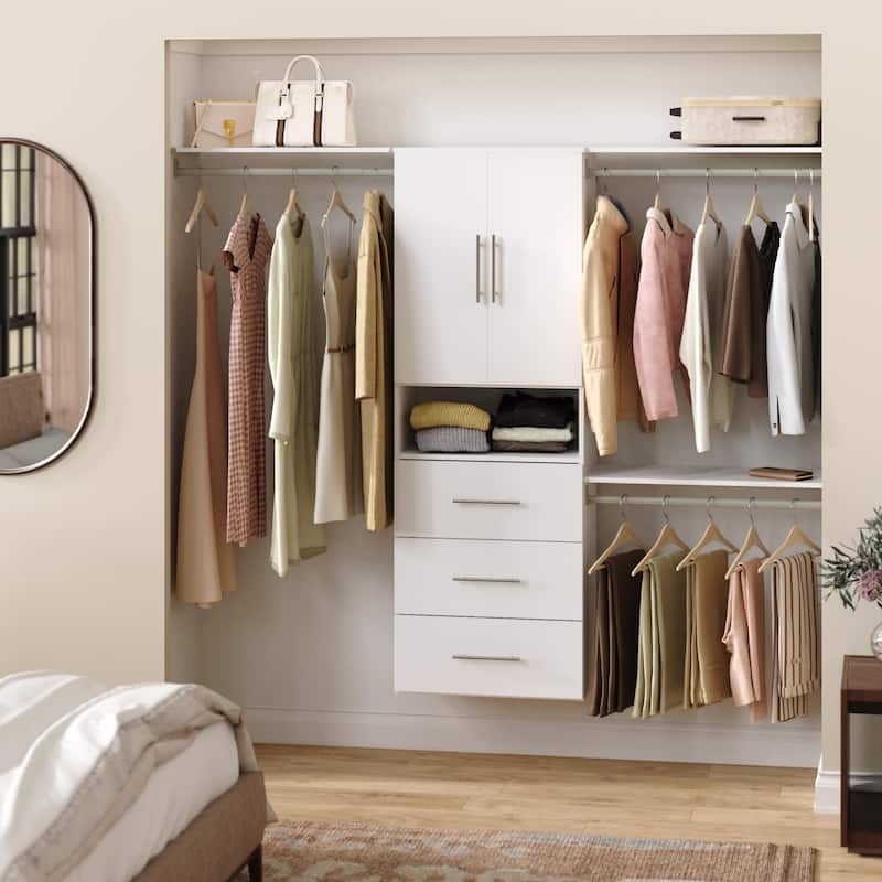 ClosetMaid SuiteSymphony Modern 3-Drawer 2-Door Hanging Closet System
