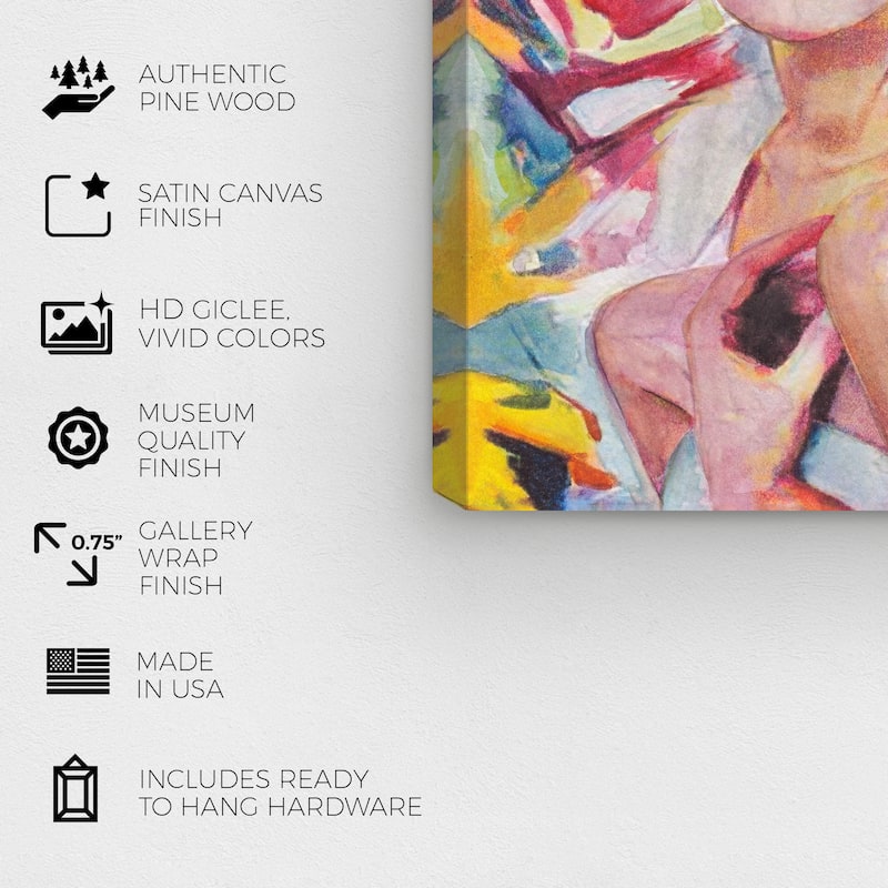 Wynwood Studio Fashion and Glam Gorgeous Woman II Yellow and Modern & Contemporary Wall Art Canvas Print