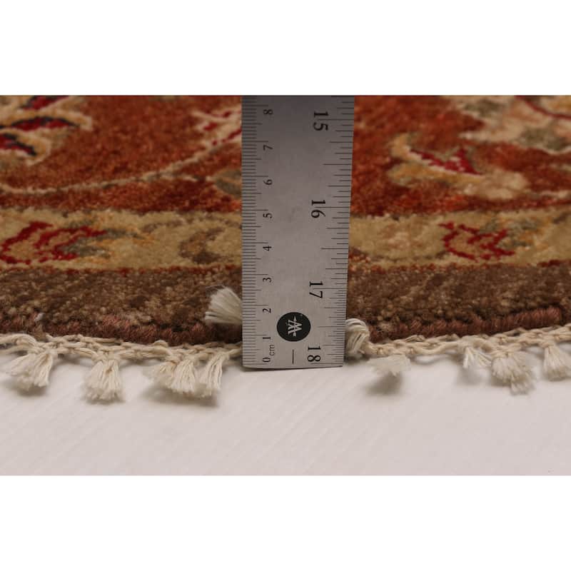 ECARPETGALLERY Hand-knotted Jamshidpour Brown Wool Rug - 5' x 5'