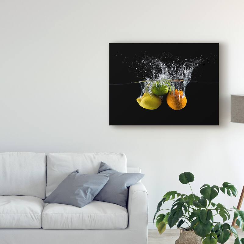 Mogyorosi Stefan 'Citrus Splash' Canvas Art
