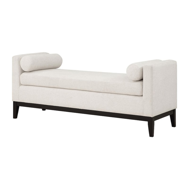 Thomas Vanilla Raised Arm Accent Bench