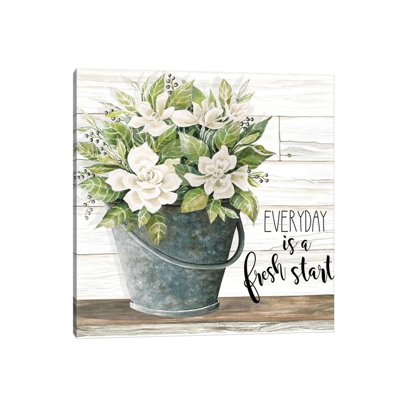 iCanvas "Everyday is a Fresh Start" by Cindy Jacobs Canvas Print