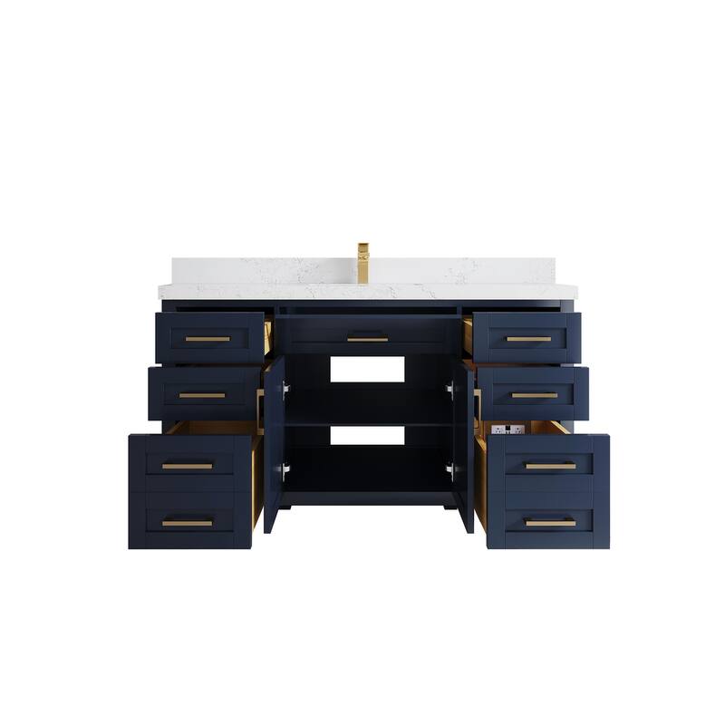 Willow Collections 60 in. W x 22 in. D Cambridge Single Sink Bathroom Vanity with Countertop
