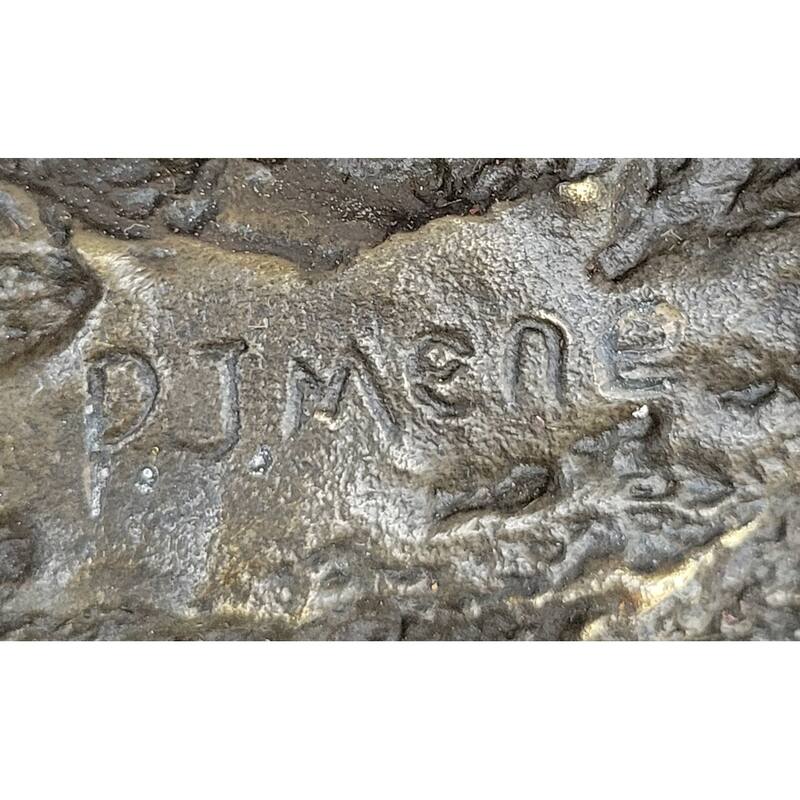 Large Original Loving Horse With His Saddle Western Art Cowboy Bronze Sculpture