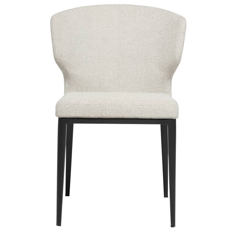 Cabo Mid-Century Modern Chenille Upholstered Wingback Dining Chair