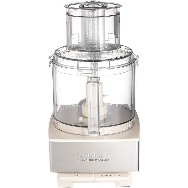 Cuisinart DFP-14WGY 14-Cup Food Processor, White/Gold - 15 x 12.5