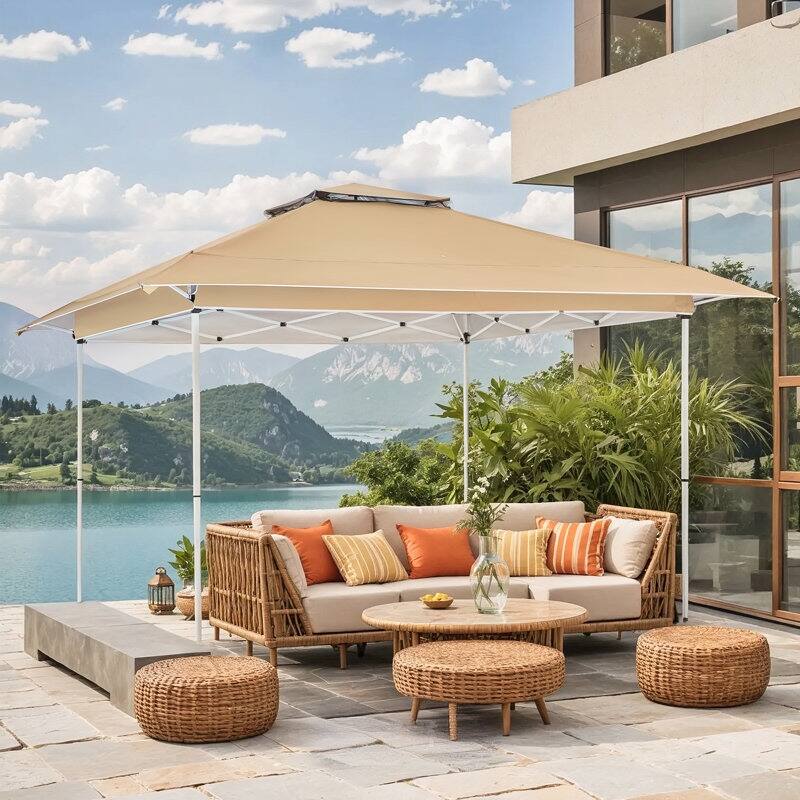 AVAWING 10x10 Pop Up Canopy Tent - Instant Shelter with UV Protection for Outdoor Events, Beach - Heavy Duty Steel Frame