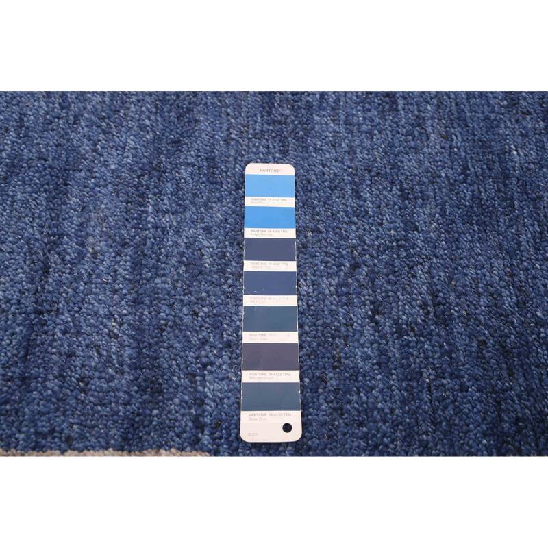 ECARPETGALLERY Hand-knotted Tangier Dark Blue Wool Rug - 5'1 x 7'11