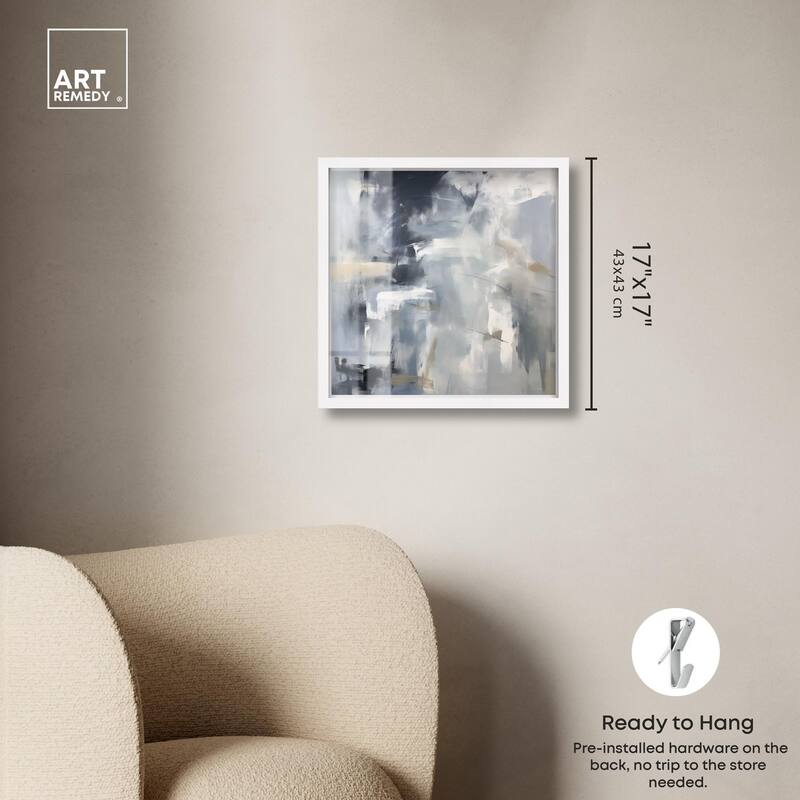 Contemplative Blues II Shadowbox by Art Remedy