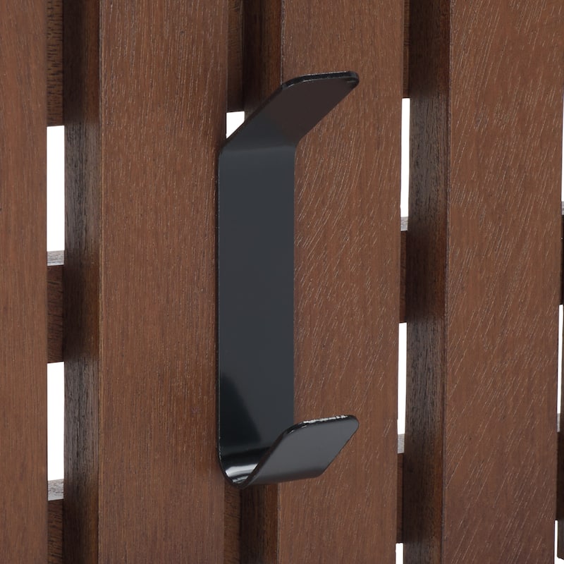 SAFAVIEH Cato 3-Hook Wall Mounted Coat Rack - 19"W x 1"D x 7"H