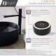 preview thumbnail 14 of 21, STYLISH 16 inch Round Vessel Porcelain Bathroom Sink - 16" x 16 x 5 1/2"