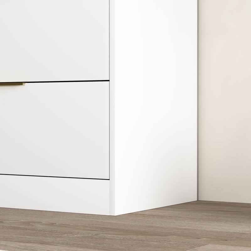 Modern 6 Drawer Dresser, Large Capacity Storage Cabinet, Clothing Organizer with Metal Handles for Bedroom, Living Room