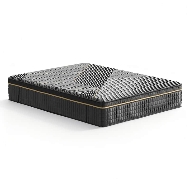 Pocassy 12" Mattress Hybrid Mattress Gel Memory Foam & Zone Pocket Coil Support