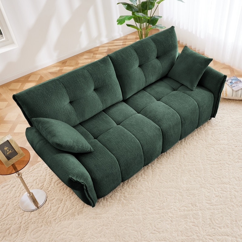 78.7" Chenille Two Seater Upholstered Sofa