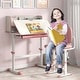 preview thumbnail 15 of 29, Costway Kids Study Desk with 7-Level Tiltable Desktop Adjustable - See Details