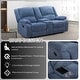 preview thumbnail 3 of 24, Roundhill Furniture Blitz Transitional 2-Piece Living Room Reclining Set, Sofa and Loveseat