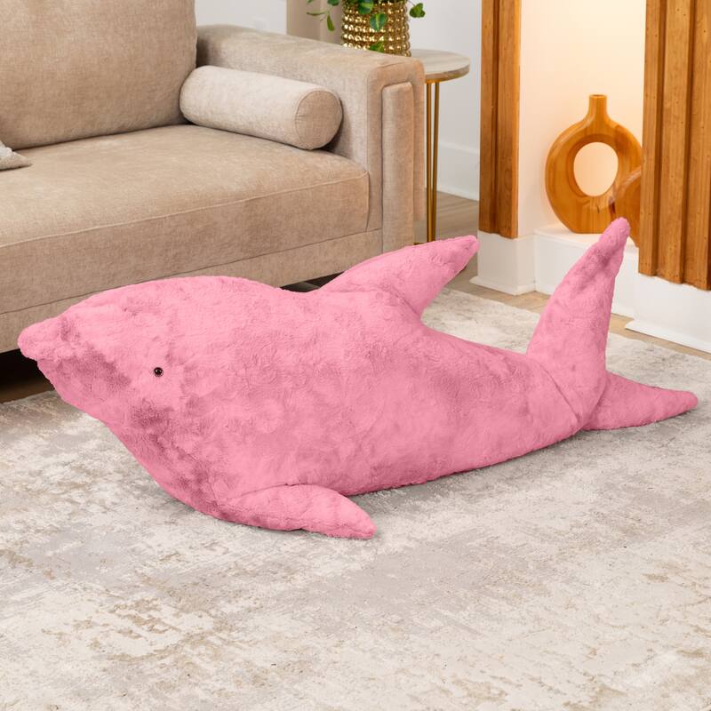 Raven-Symoné Finn the Shark Sea Buddy Large Kids Stuffed Animal Bean Bag and Pouf