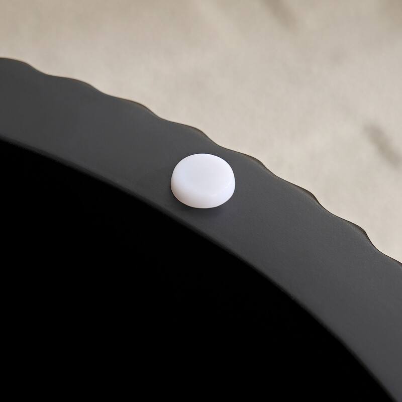 Set of 2 Coffee Table,MDF Round Coffee Table Sintered Stone Tabletop for Living Room