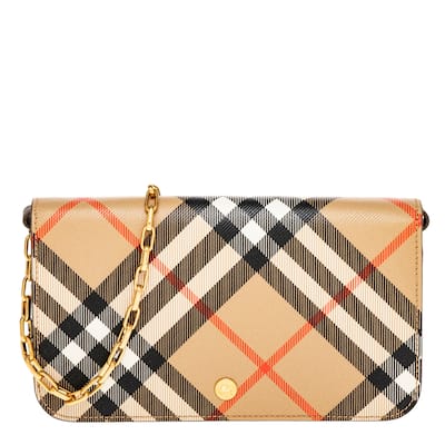 Burberry Check Wallet on a Chain