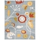 preview thumbnail 38 of 43, SAFAVIEH Handmade Soho Ingken Floral N.Z. Wool Rug 7'6" x 9'6" - Light Blue/Multi - Rectangle