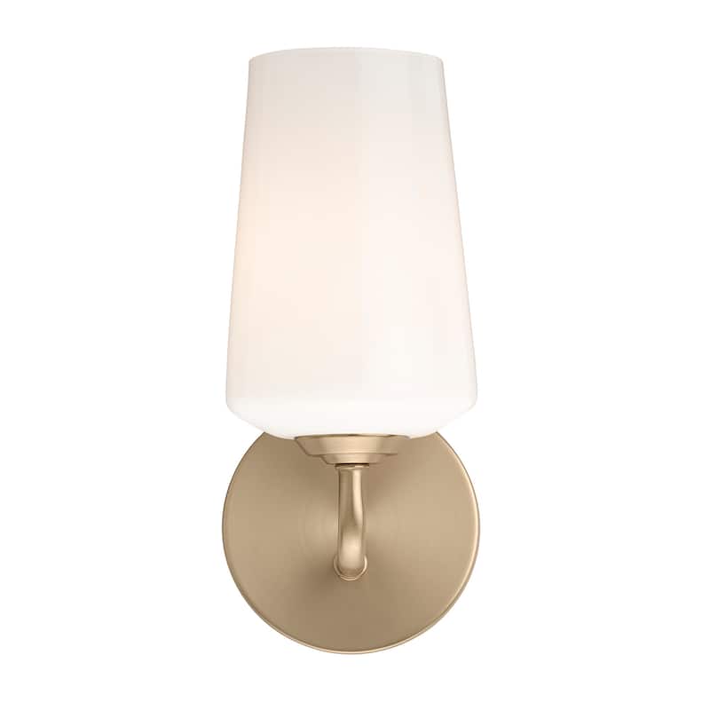 Progress Lighting P710149 Celino 11" Tall Wall Sconce with White Glass
