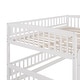 preview thumbnail 12 of 14, Full Over Full Low Bunk Bed with Slide, with Fence and Ladder for Toddler Kids Teens