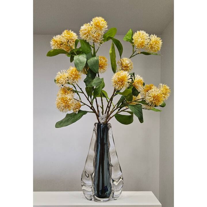 Crystal Double Wall Vase with Smoked Inner