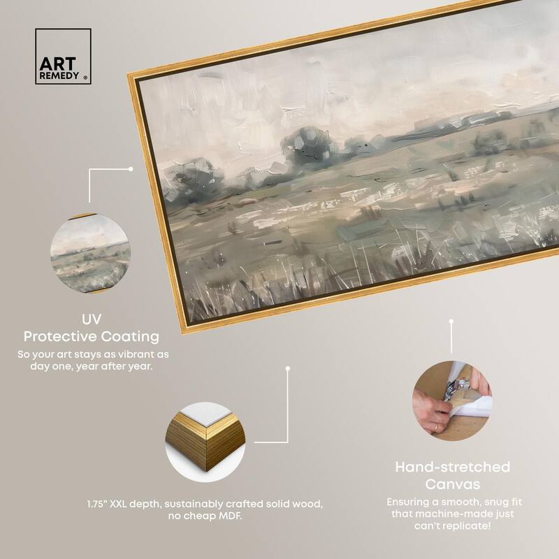 To the Meadow Panoramic Canvas by Art Remedy