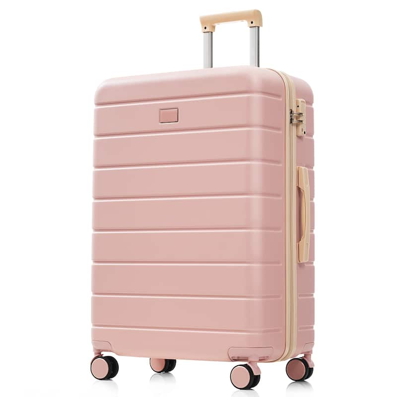 3-Piece, 20, 24, 28-Inch Modern Premium Luggage with TSA Lock and 360° Spinner Wheels, for Boarding Travel, Pink